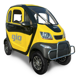 GIO Golf All-Season Enclosed Mobility Scooter - Yellow & Black - With Winter Heater & Summer Fan